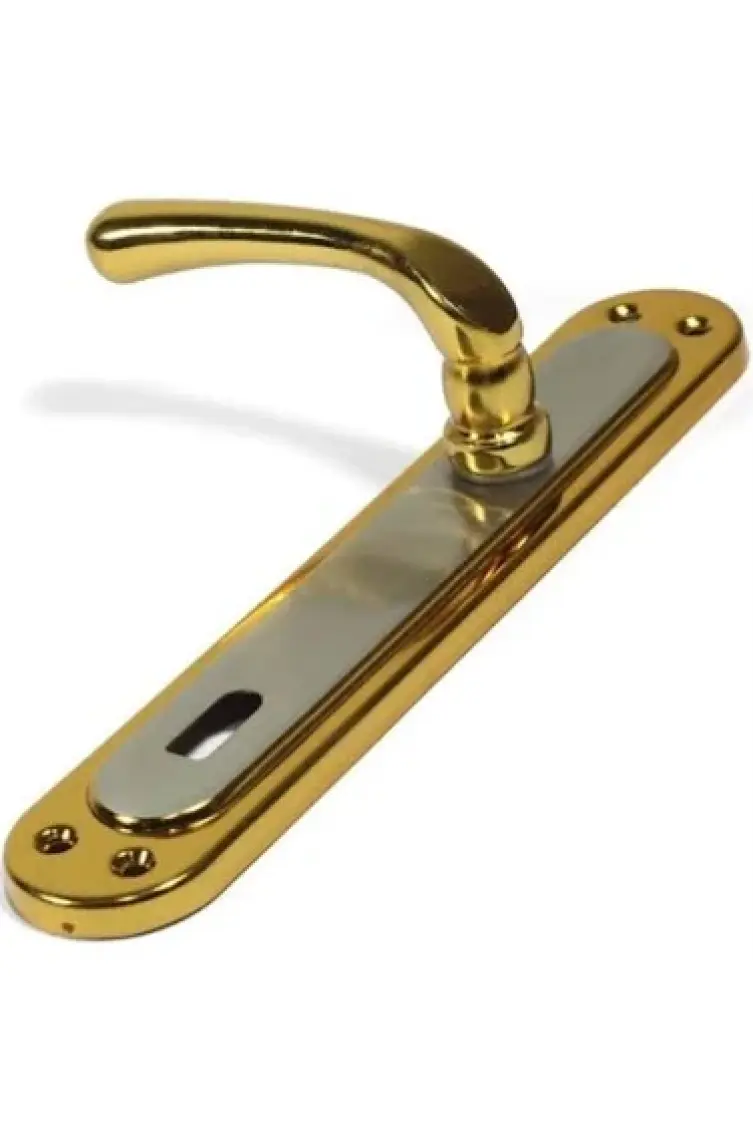 Oda Kapı Kolu Saten Sarı