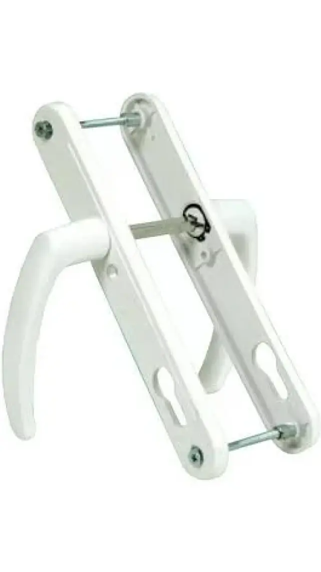 Pimapen Pvc Plastik Kapı Kolu Demirli Yale Beyaz