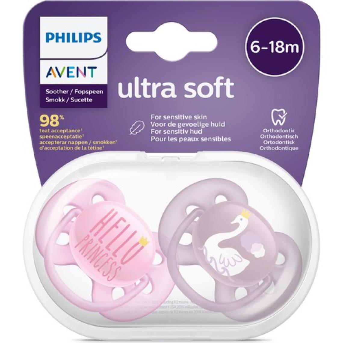 Philips Avent SCF223/02 Ultra Soft Kız 6-18 Ay 2'li Emzik