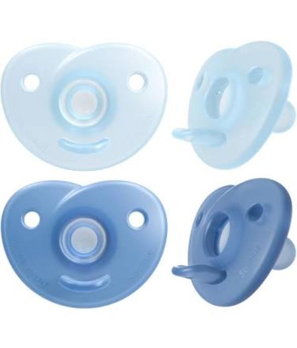 Philips Avent Soothie Ortodontik Saklama Kutulu 2li Emzik 0-6 Ay - Erkek