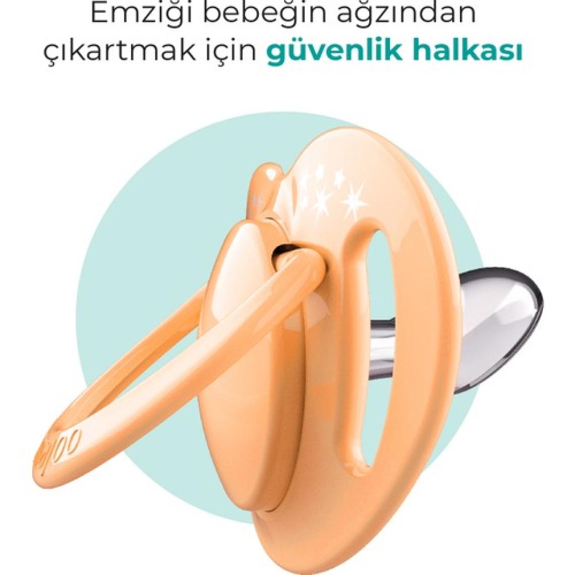 Mamajoo Ortodontik Damaklı Emzik, Powder Blush, 0+ Ay, Emzik Saklama & Sterilizasyon Kutulu, İkili Set