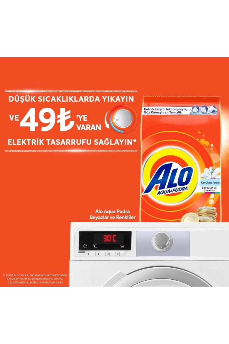 Toz Çamaşır Deterjanı Kar Çiçeği Ferahlığı Beyazlar Ve Renkliler Hızlı Çözülme 3 Kg