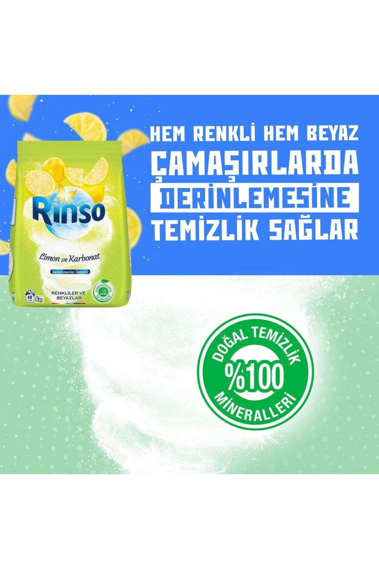Rinso Limon ve Karbonat 6 kg Toz Deterjan