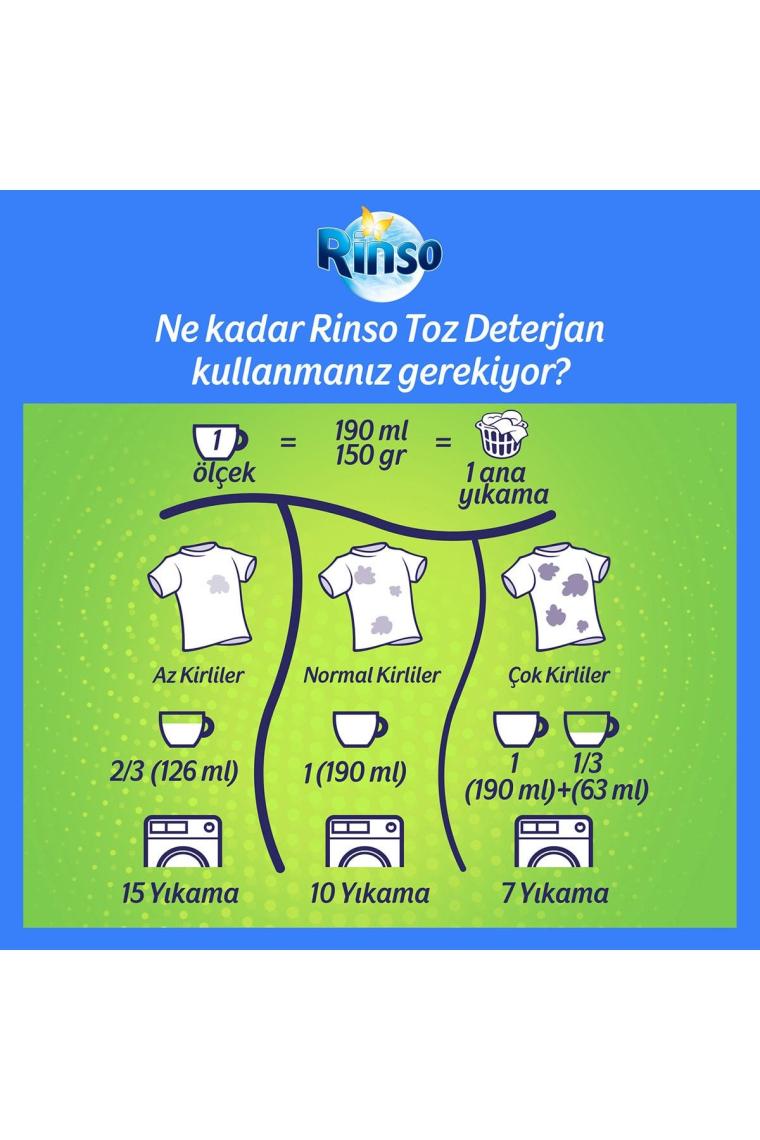 Rinso Limon ve Karbonat 6 kg Toz Deterjan