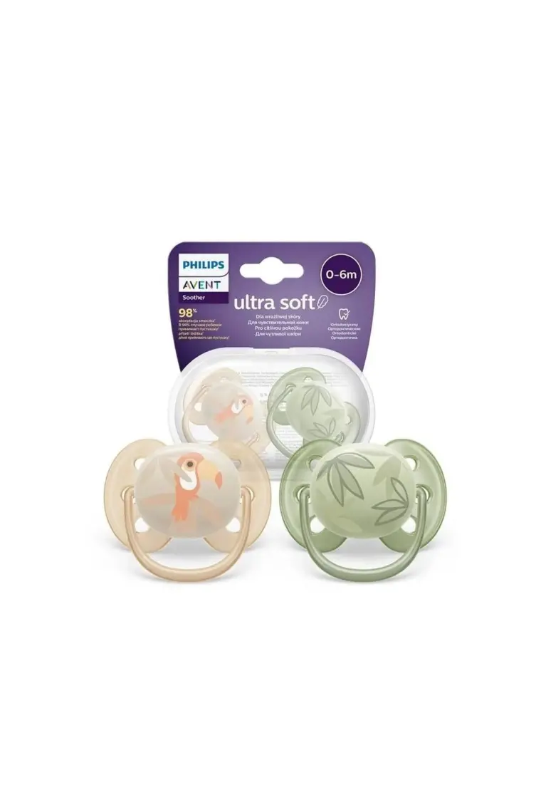 Philips Avent Ultra Soft Yumuşak 2li Emzik 0-6 Ay - SCF091/07