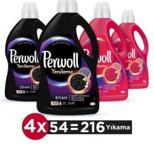 Yenileme Siyah 2x 2.97L 54 Yıkama & Renkliler  2x 2.97L 54 Yıkama Sıvı Çamaşır Deterjanı(216 Yıkama)