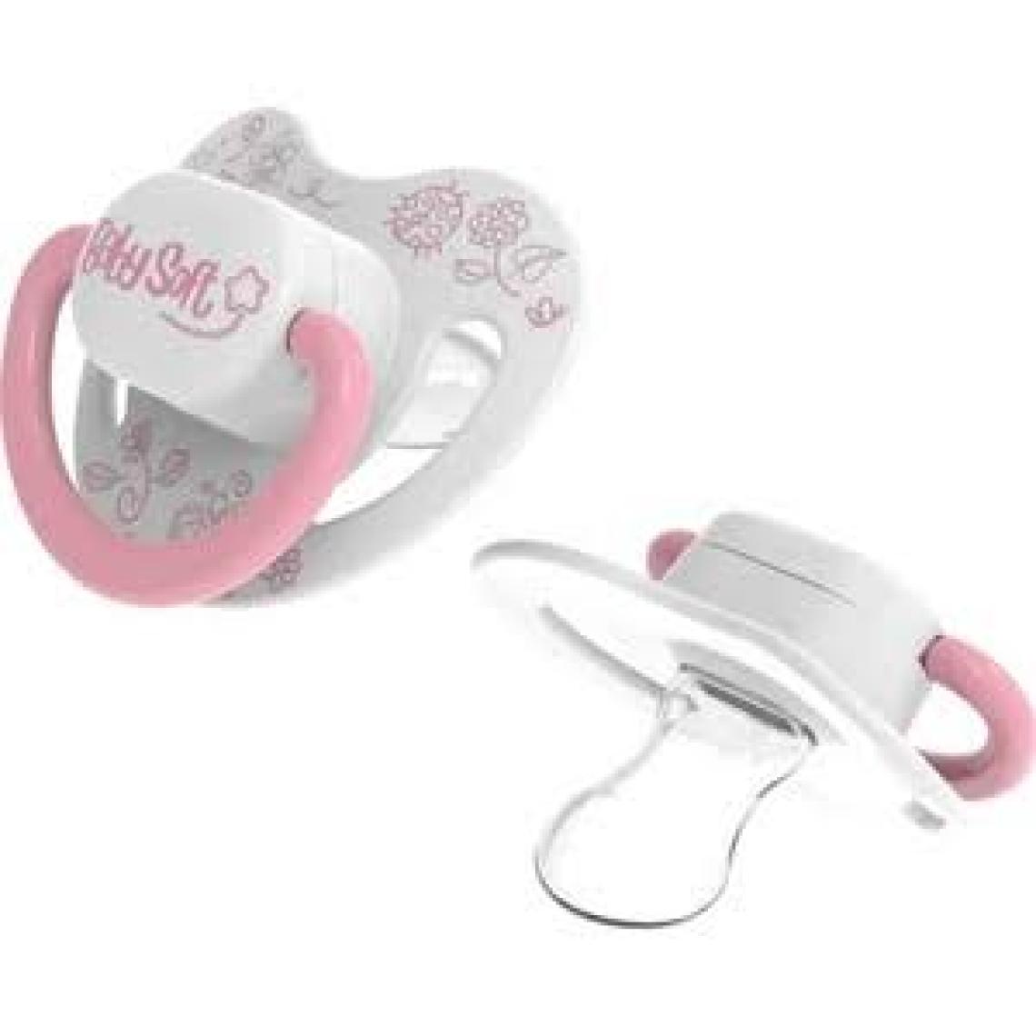 BabySoft Damak Uçlu Pembe Doğa Desenli Emzik 0 - 6 Ay