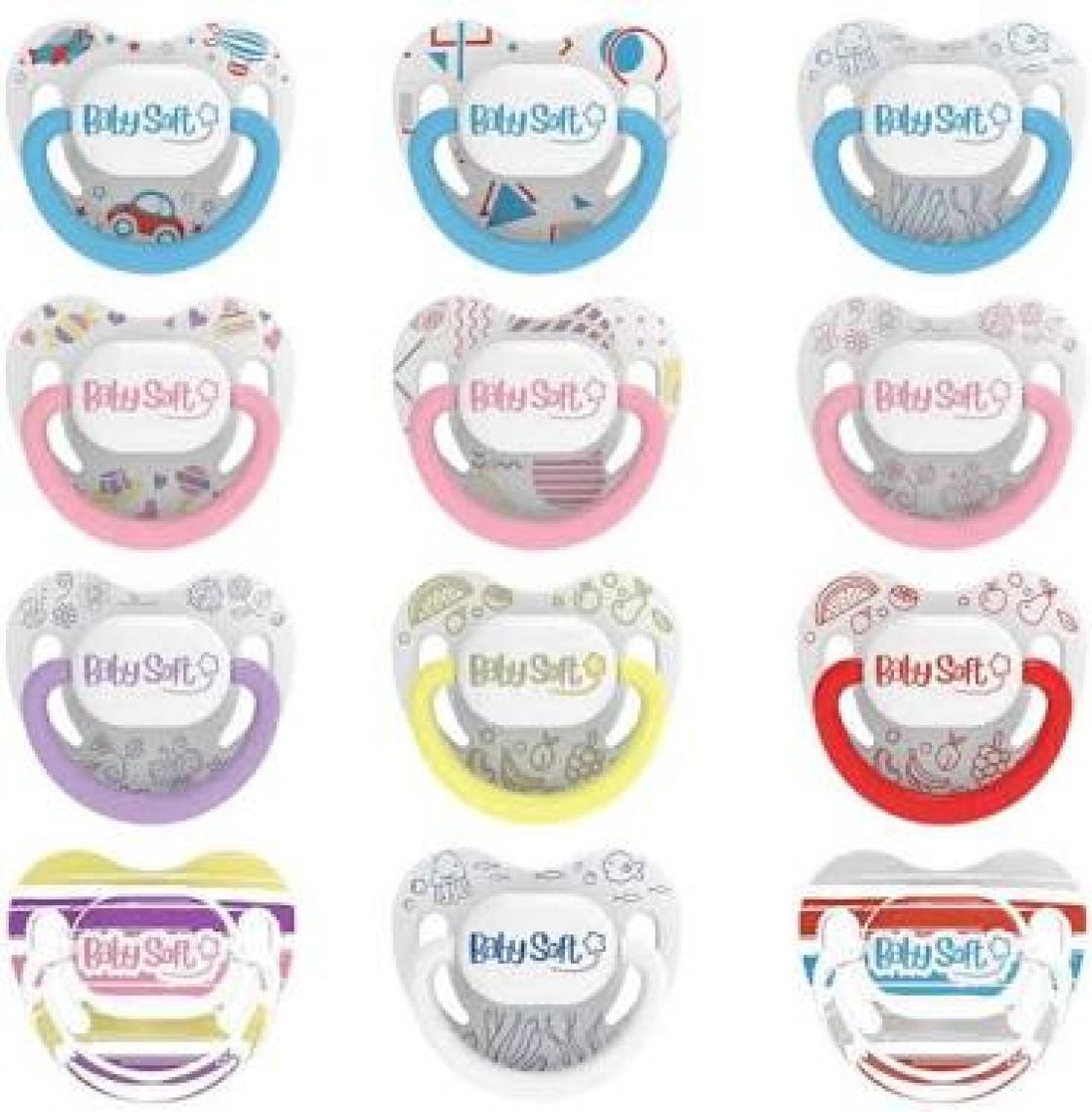 BabySoft Damak Uçlu Pembe Doğa Desenli Emzik 0 - 6 Ay