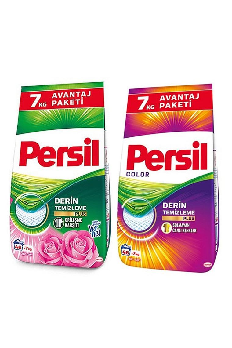 Color 7 Kg + Gülün Büyüsü 7 Kg Beyazlar Ve Renkliler Için Toz Çamaşır Deterjanı