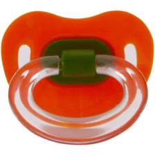 Tombik Damaklı Silikon Emzik (%0 BPA) 0 Ay+ / Portakal