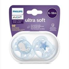 Philips Avent Ultra Soft Emzik 6-18 Ay 2li Erkek SCF223/03