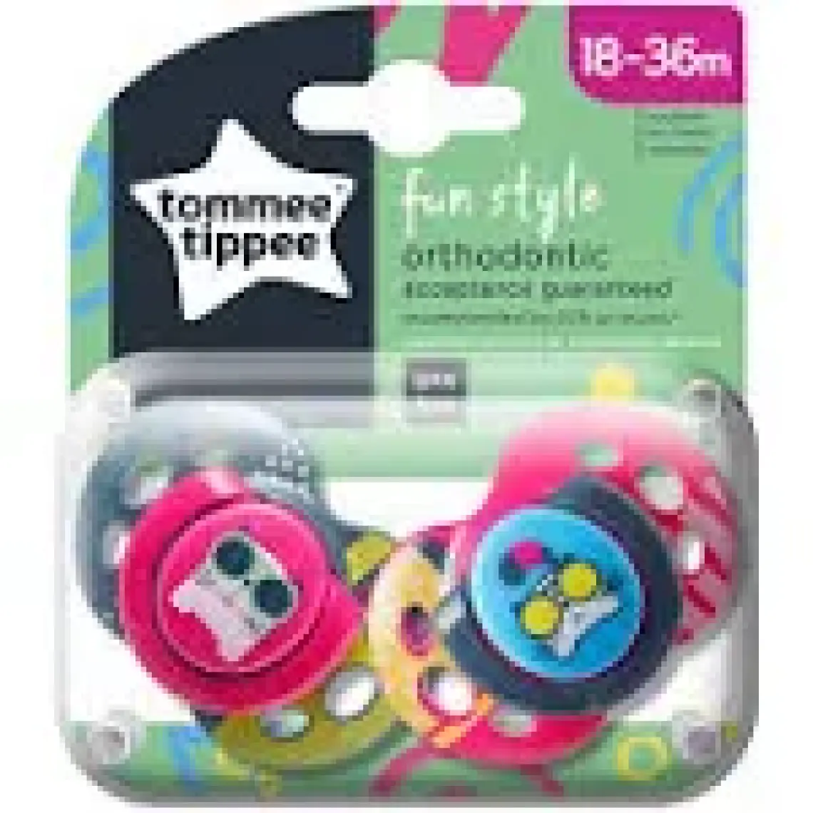 Tommee Tippee Fun Emzik Kız 18 - 36 ay 2'li - Desenli