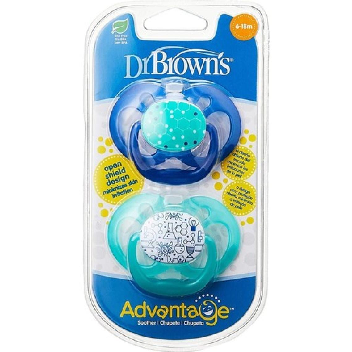 Dr Browns Dr. Brown's Advantage Emzik 6-18 Ay Mavi Ikili Paket