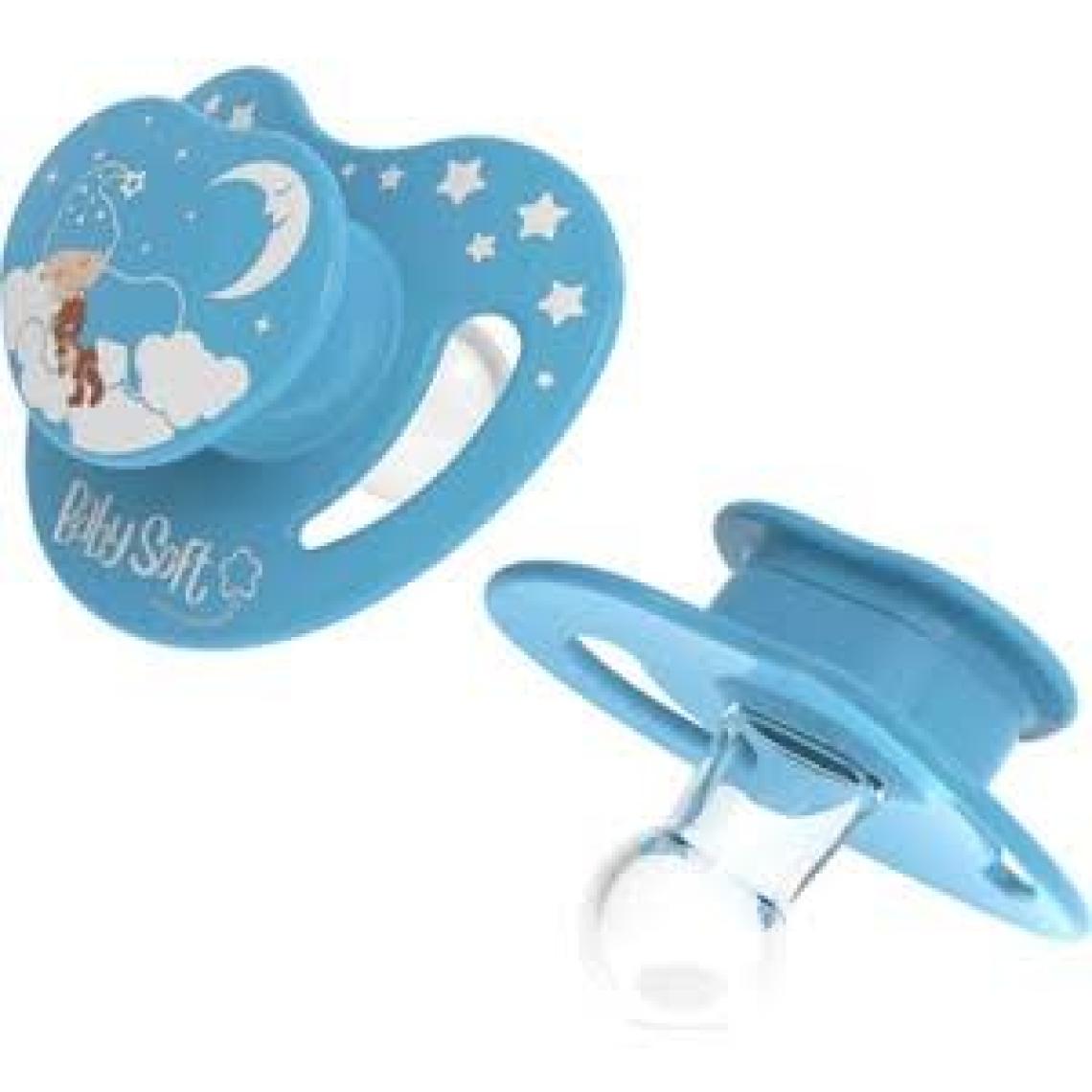 BabySoft Yuvarlak Uçlu Mavi Uyku Emziği 0 - 6 Ay