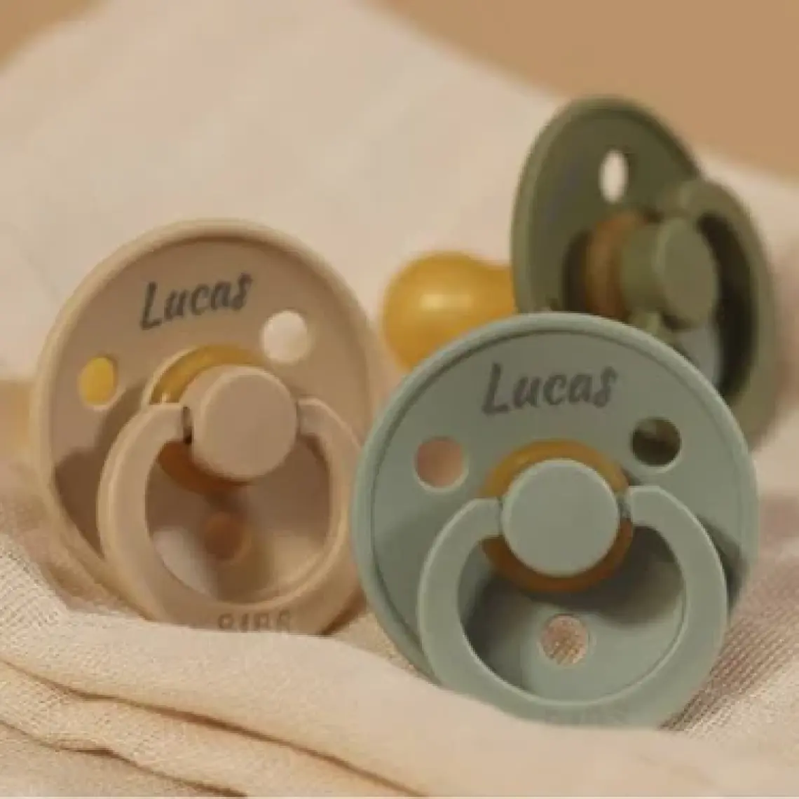 Bibs Colour Kauçuk Emzik - Ivory 6-18 Ay