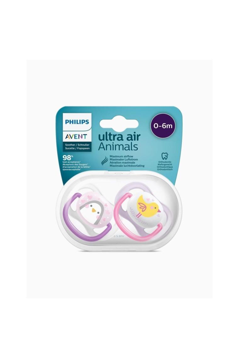 Philips Avent SCF080/06 Ultra Air Animals 0-6 Ay 2'li Emzik Kız