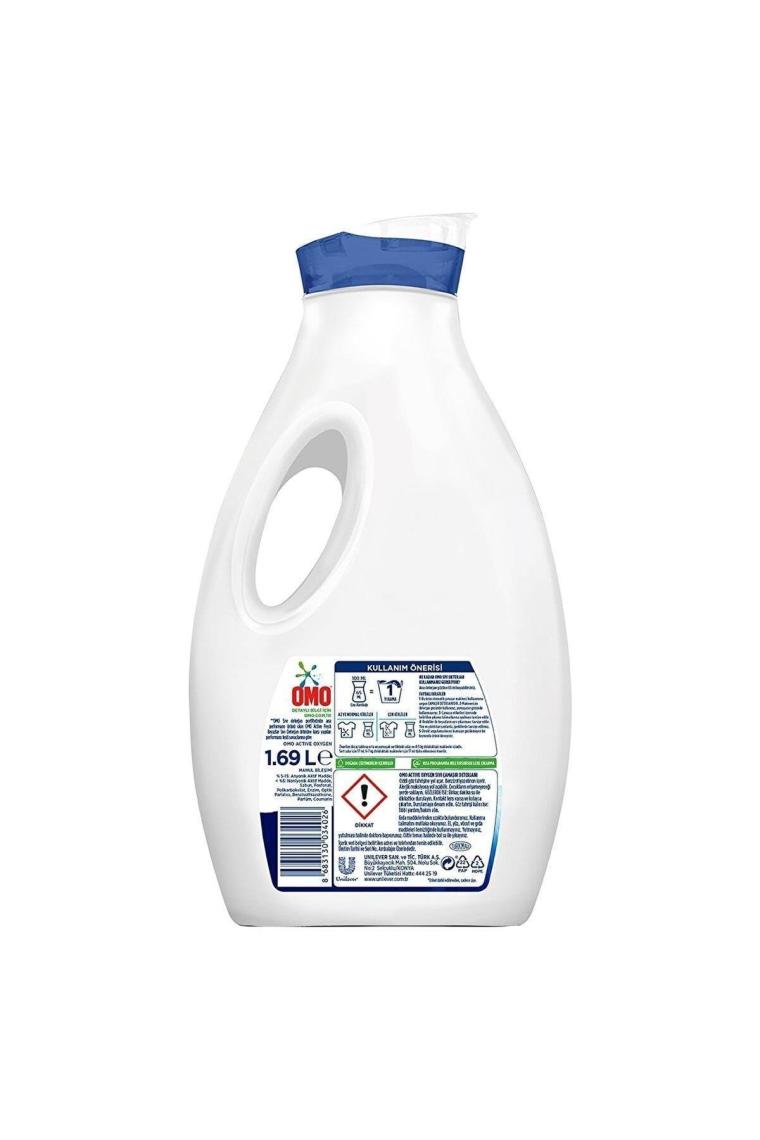 Active Oxygen Sıvı Çamaşır Deterjanı Beyaz Için En Zorlu Lekeleri Ilk Yıkamada Çıkarır 1690 Ml