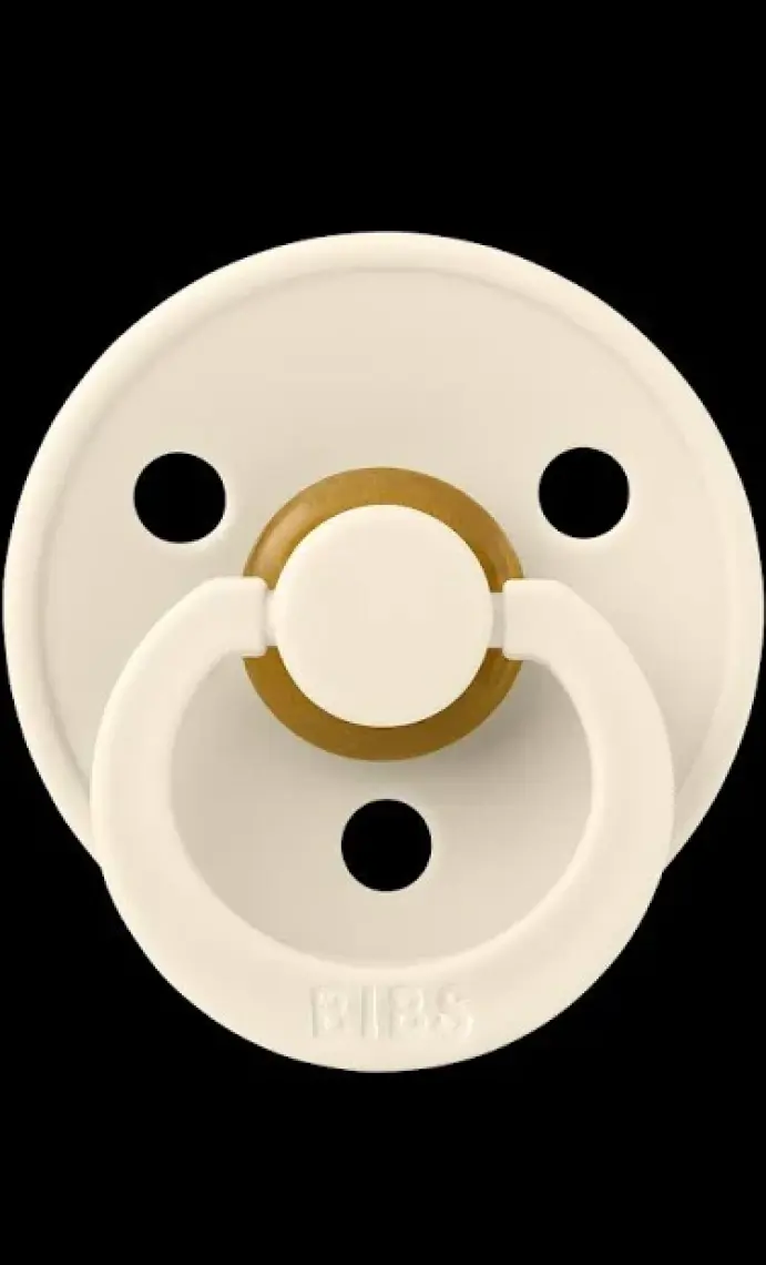 Bibs Colour Kauçuk Emzik 0-6 Ay Ivory