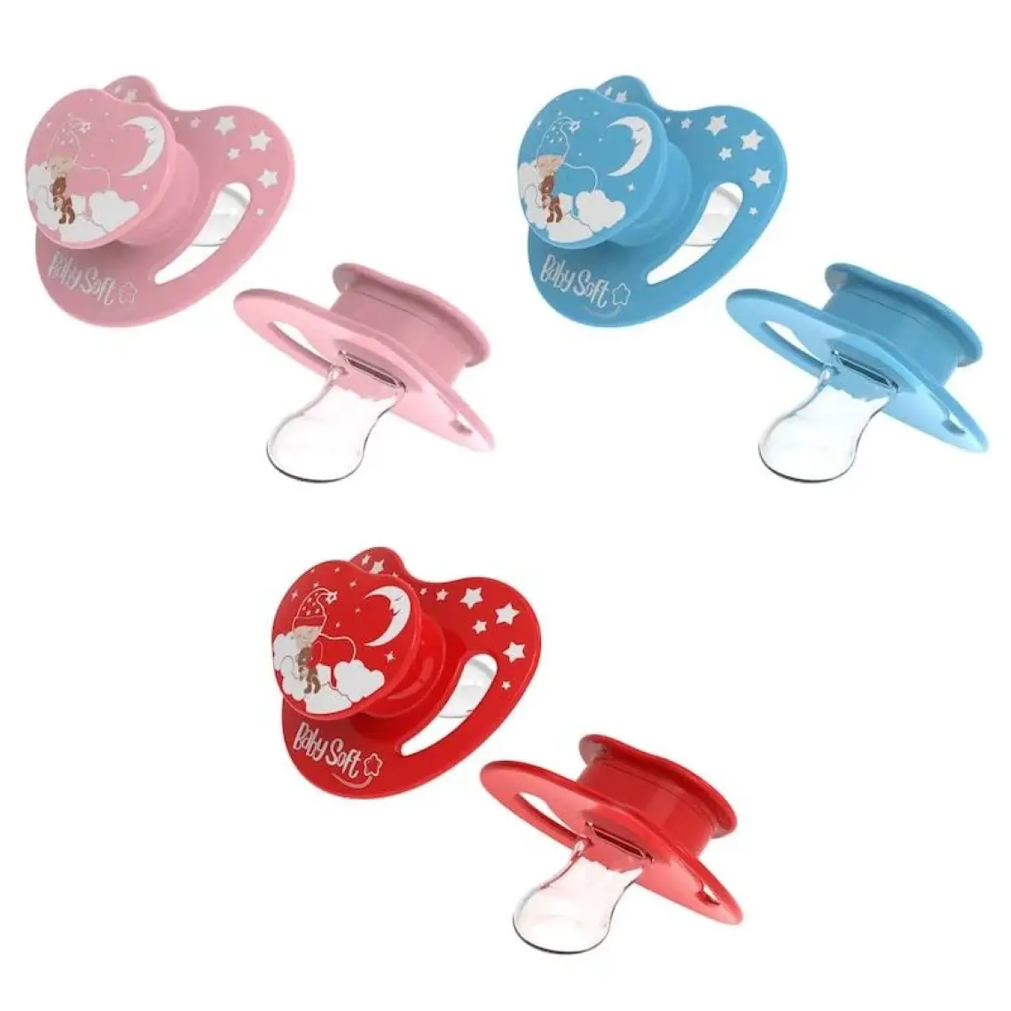 BabySoft Damak Uçlu Pembe Uyku Emziği 18+ Ay