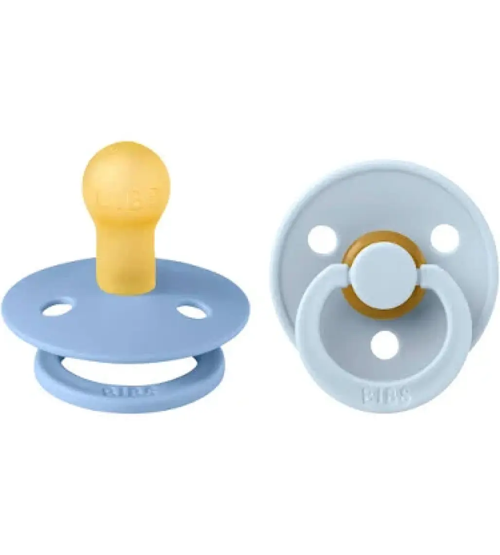 Bibs Colour Ikili Emzik - Sky Blue / Baby Blue