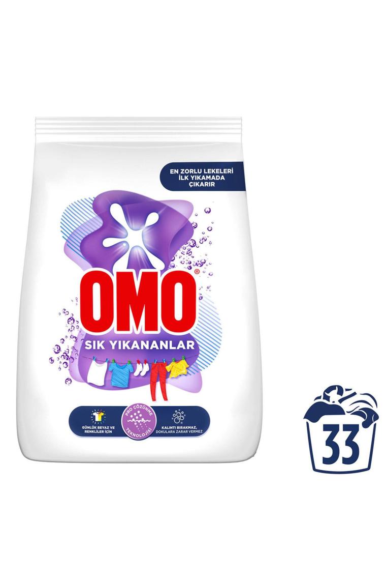 Omo Sık Yıkananlar Beyazlar ve Renkliler için 5 kg Toz Deterjan