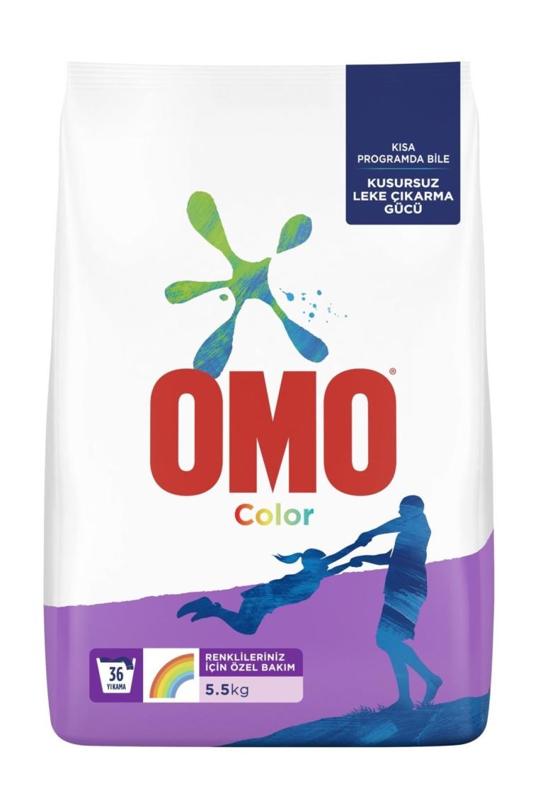 Omo Active Fresh Renkliler için 5.5 kg Toz Deterjan