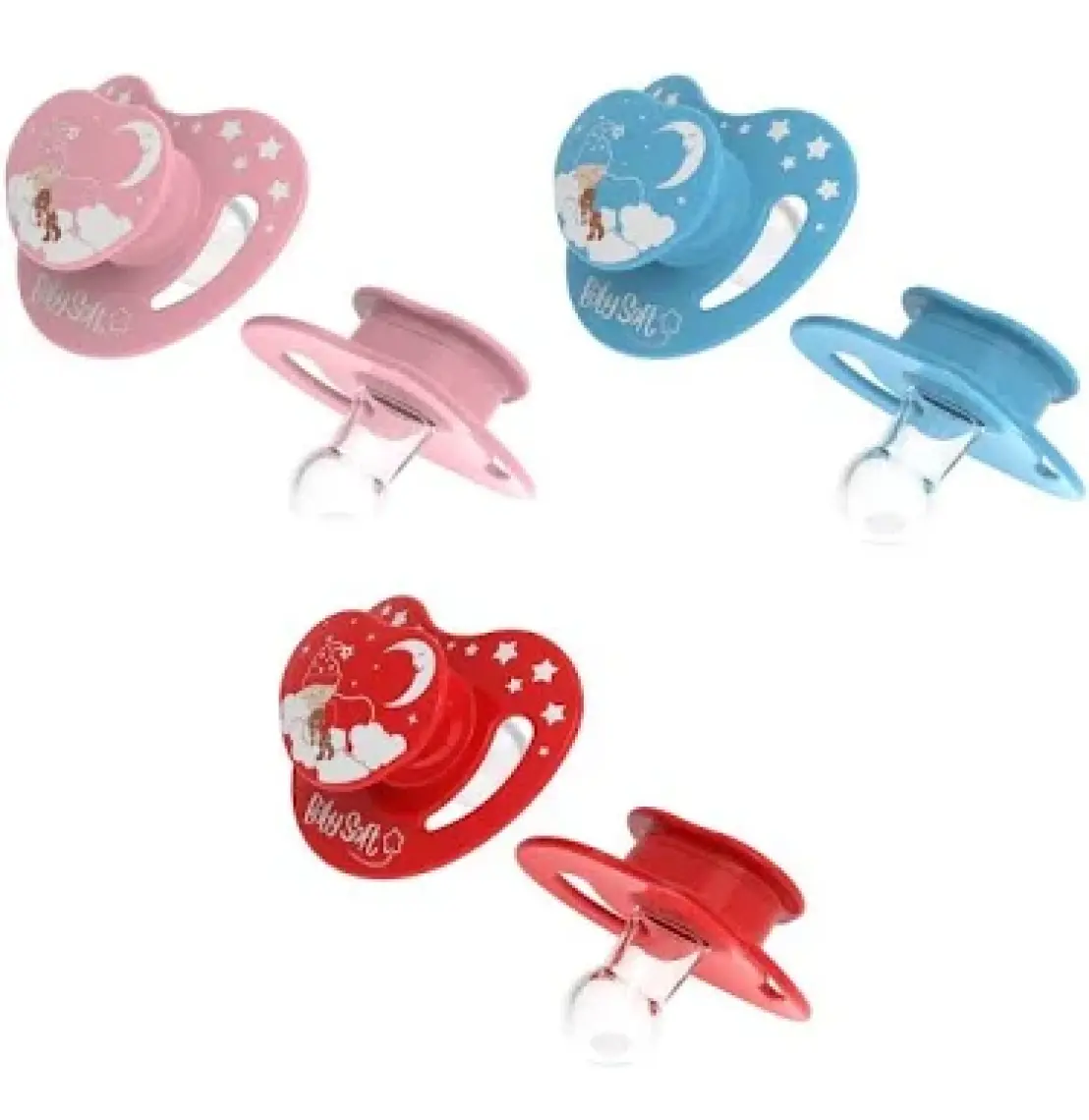 BabySoft Yuvarlak Uçlu Mavi Uyku Emziği 18+ Ay