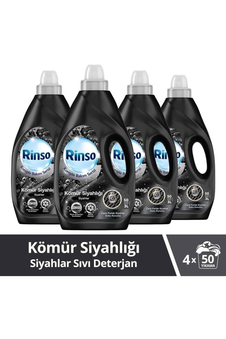 Sıvı Deterjan Kömür Siyahlığı Siyahlar 3lt 4 Adet