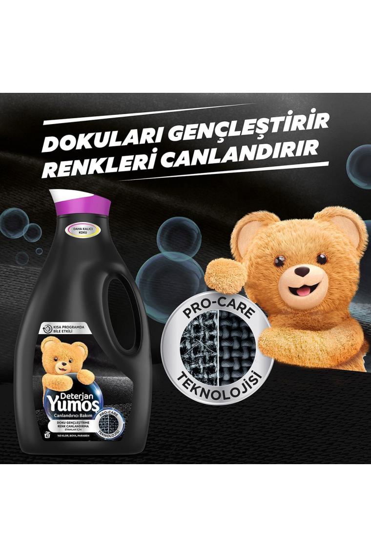 Sıvı Bakım Çamaşır Deterjanı Siyah Ve Koyu Renkli Giysiler Için 2520 ml 3 Adet