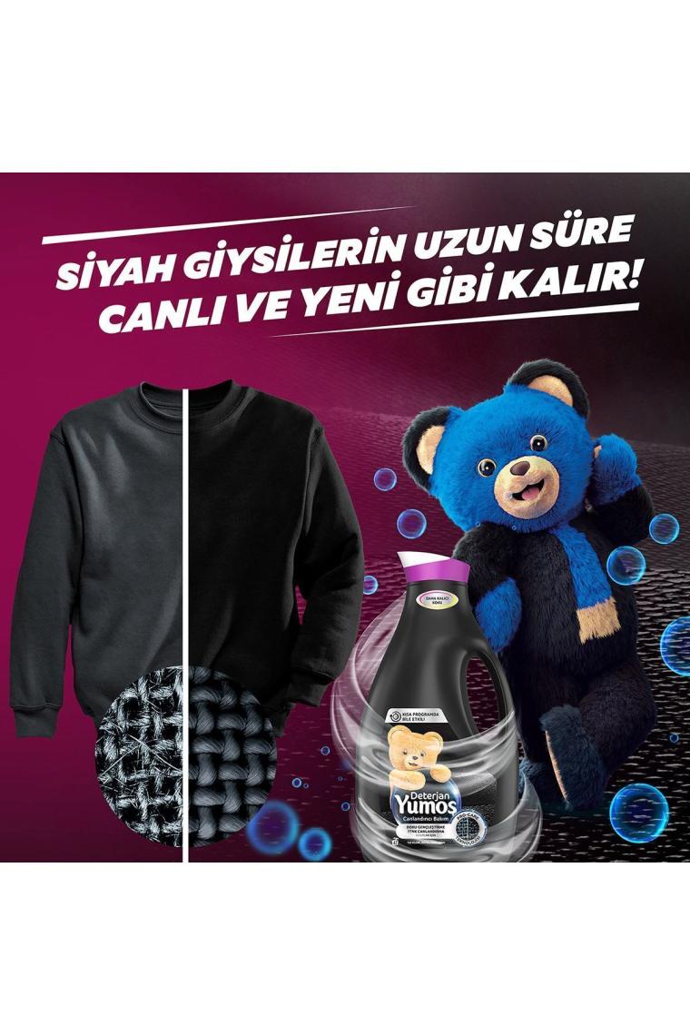 Sıvı Bakım Çamaşır Deterjanı Siyah Ve Koyu Renkli Giysiler Için 2520 ml 3 Adet