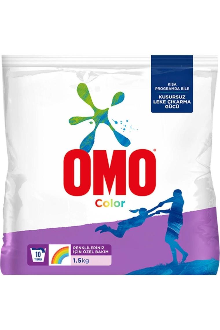 Omo Active Fresh Renkliler için 1.5 kg Toz Deterjan