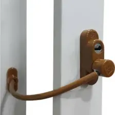 Penkid Kablolu Pvc Pencere Emniyet Kilidi Açık Kahve