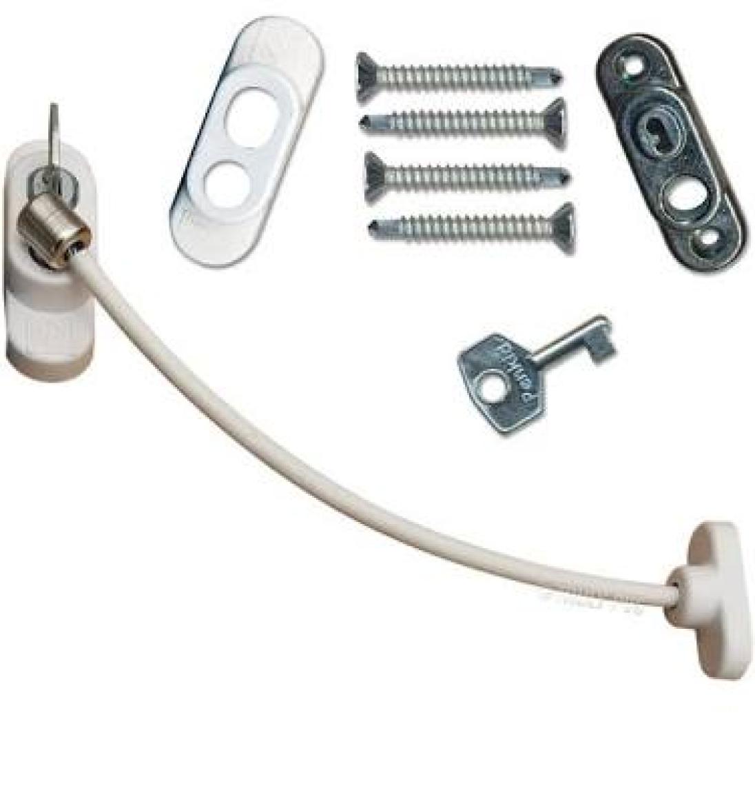 Penkid Anahtarlı Pvc Pencere Emniyet Kilidi (5 Adet) / Beyaz