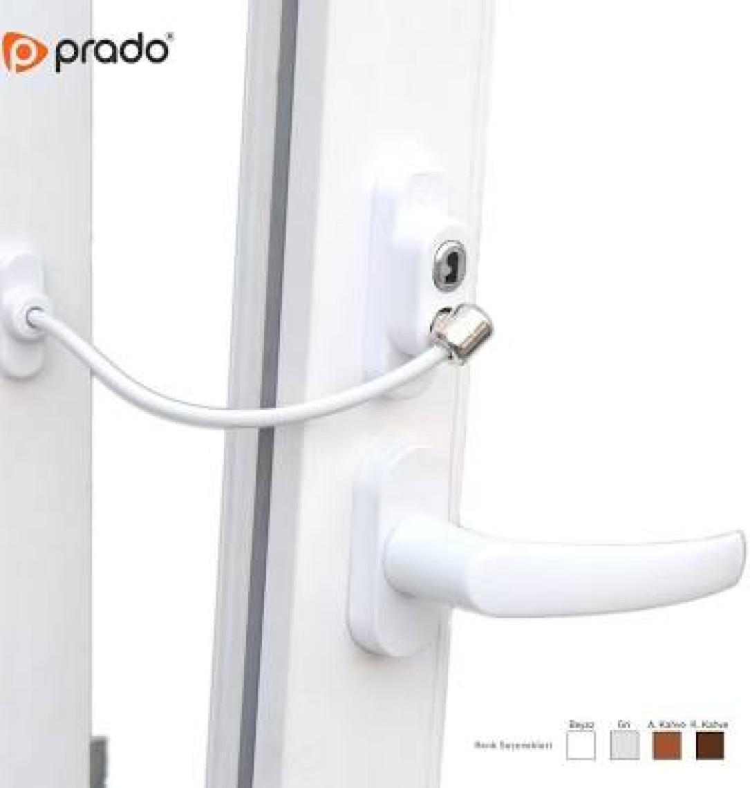 Penkid Anahtarlı Pvc Pencere Emniyet Kilidi (5 Adet) / Beyaz