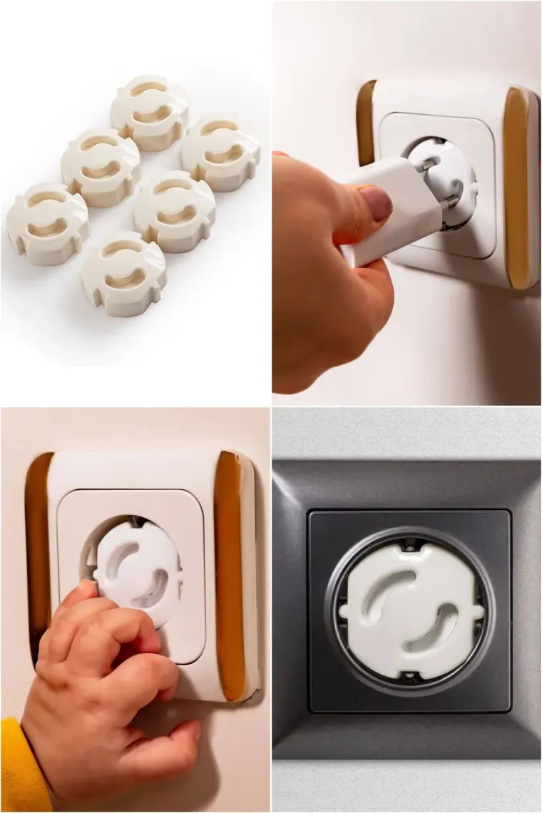 Ideal Baby 4'er Adet Mini Çok Amaçlı Kilit + Kapak Kilidi + Priz Kapağı + Köşe Kilidi