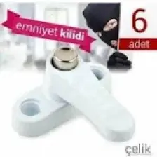 Greathings Pvc Kapı Pencere Emniyet Kilidi - Pimapen Kilidi - ÇELİK - 6 Adet