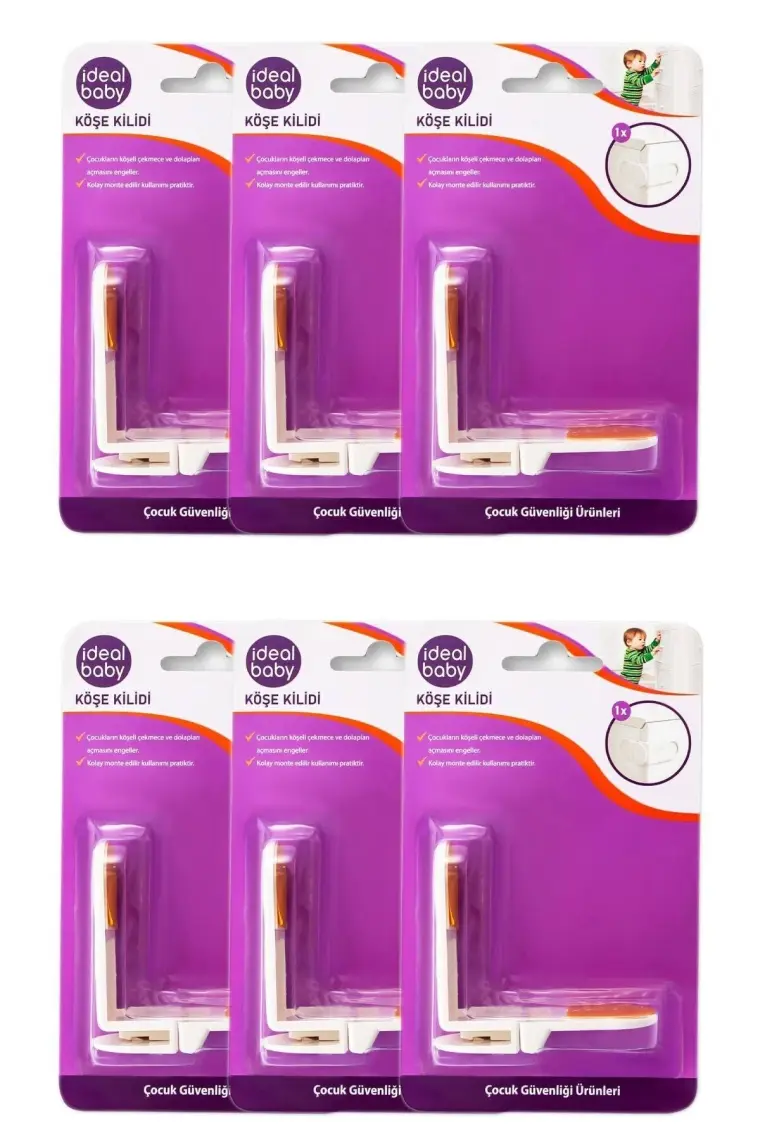 Ideal Baby 6 Paket Köşe Kilidi