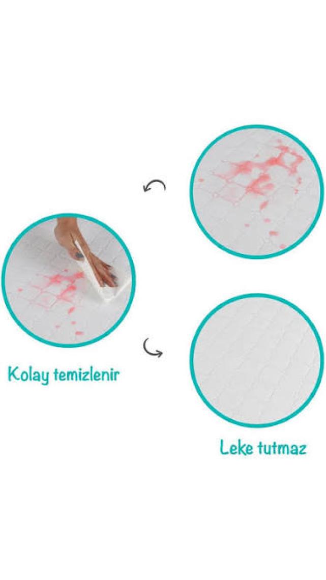Baby'ness Katlanır Bebek Yatağı Çantalı Taşınabilir Oyun Parkı Yatağı Sıvı Geçirmez Leke Tutmaz