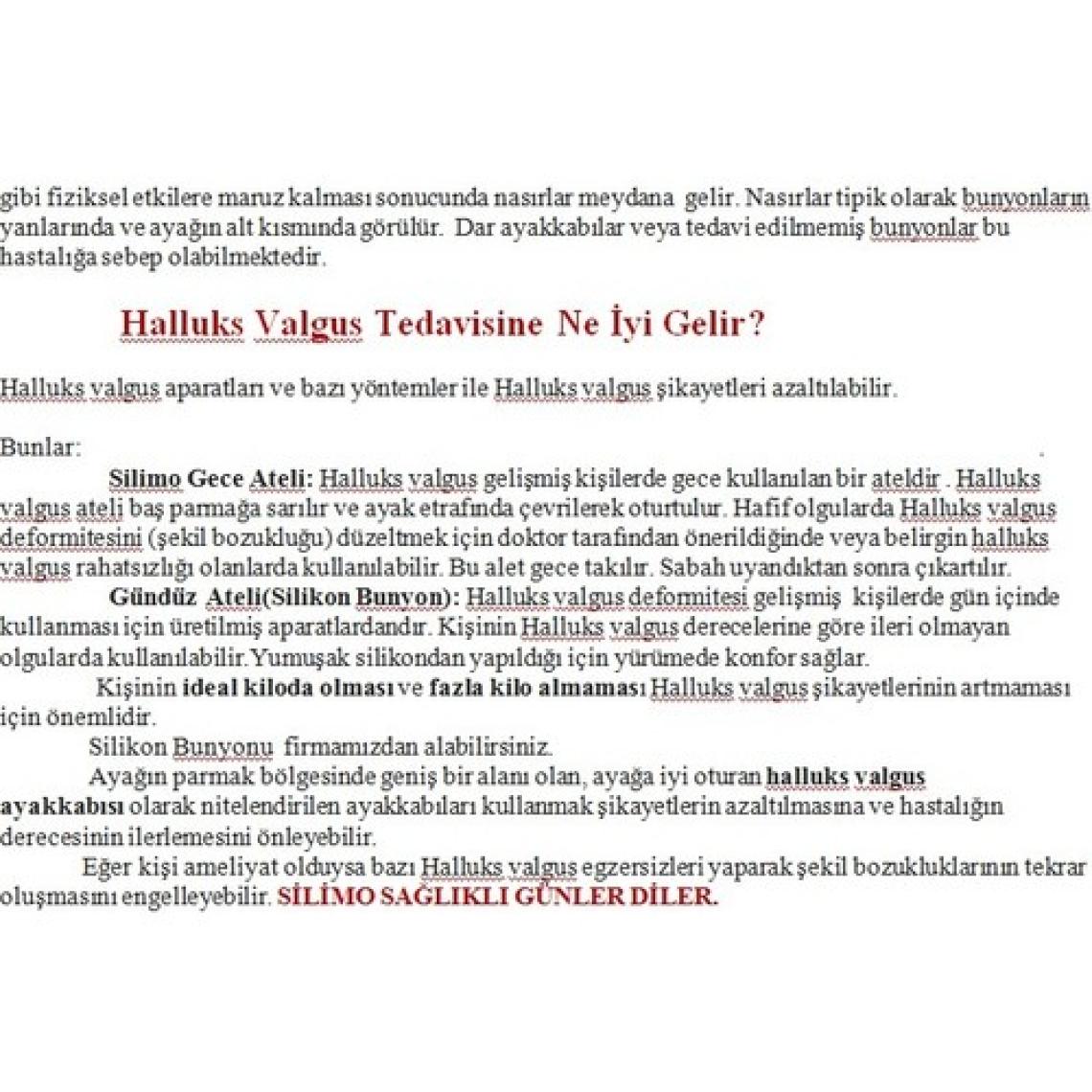 Silimo Ayak Kemik Çıkıntı Için Gece Ateli  Baş Parmak Ayırgaç Silikon Bunyon Seti
