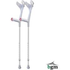 BGM Koltuk Değneği -1 Çift Gri Ortopedik Yürüme Desteği Değneği
