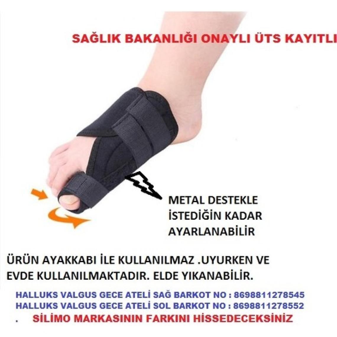 Silimo Baş Parmak Eğriliği Aparat Kemik Bunyon Gece Ateli 1 Çift