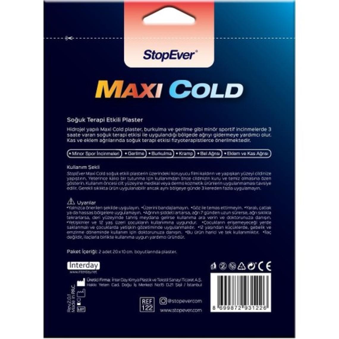 Stopever Maxi Cold Soğuk Terapi 6'lı