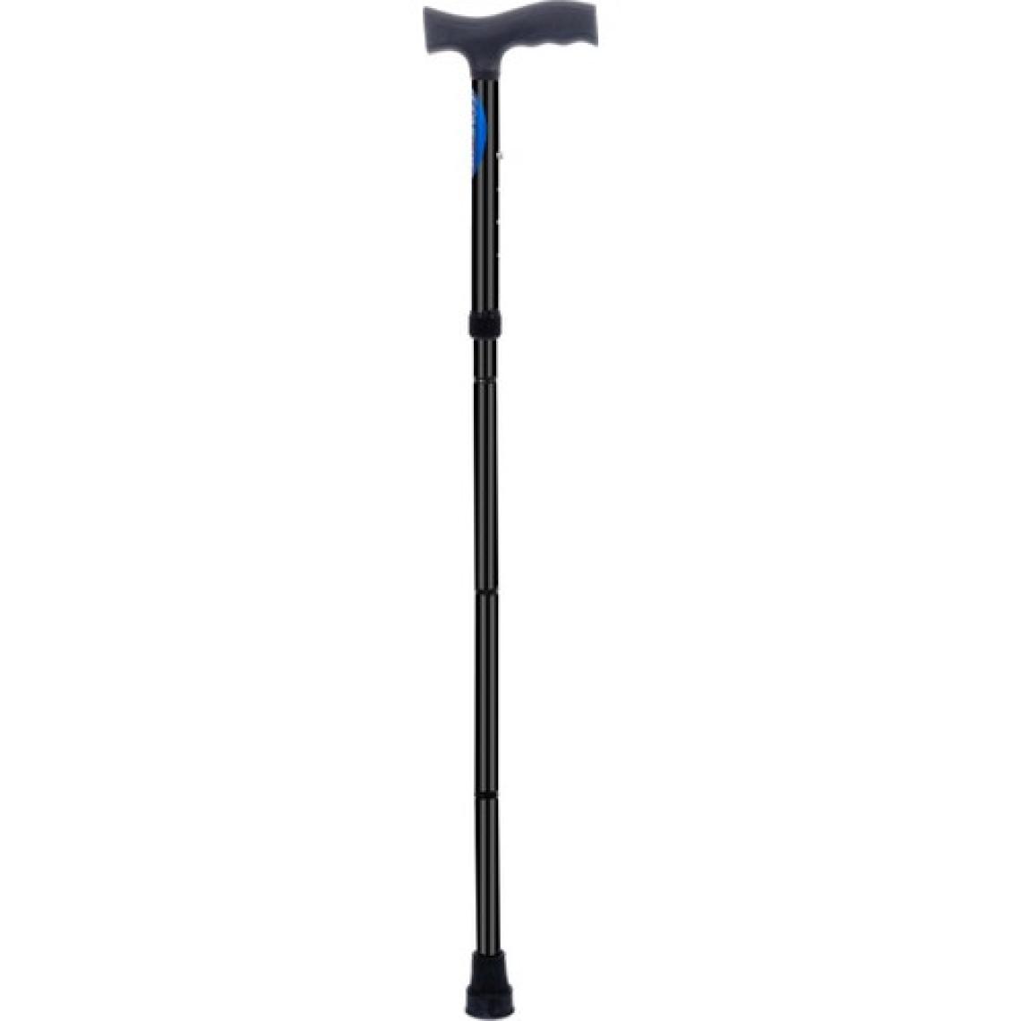 Comfort Plus Katlanabilir Yüksekliği Ayarlanabilir Baston - Anatomik Tutma Yeri ve Kauçuk Taban, Siyah Renk KY927L