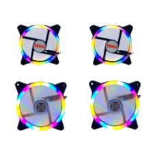 4 Adet 120mm Rainbow Rgb Kasa Fanı Renkli Gökkuşağı Fanı