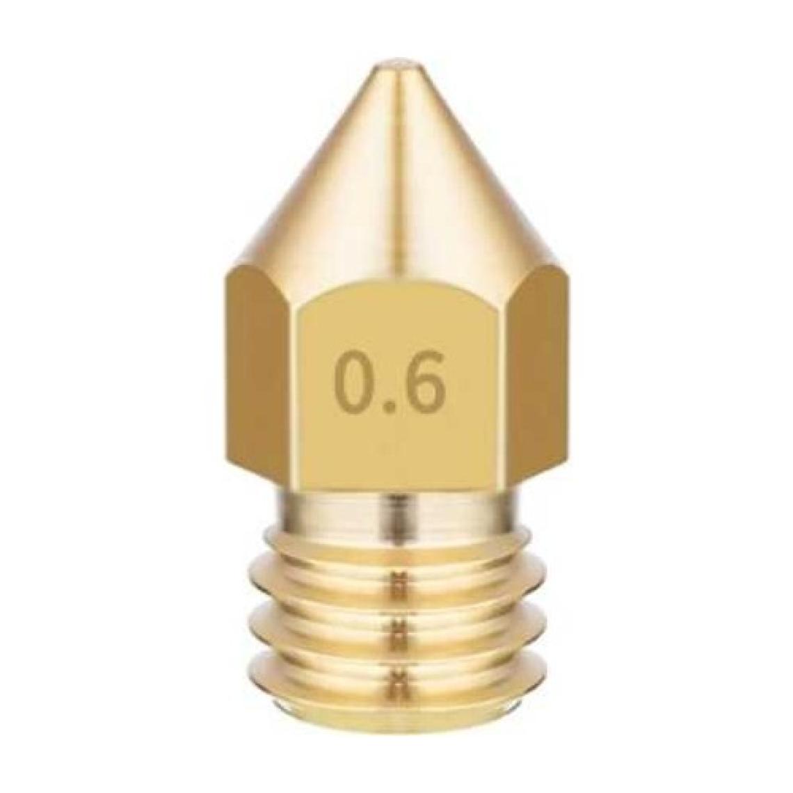 Robo90 0.6mm Mk8 Pirinç Nozzle- Creality Ender 3 V2/ender 3 PRO/CR10 Uyumlu