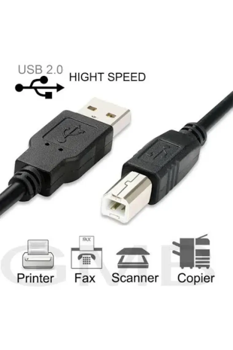 Ancheyn USB Yazıcı Printer Ara Bağlantı Kablosu USB 2.0 Yüksek Hız 3 Metre 4912
