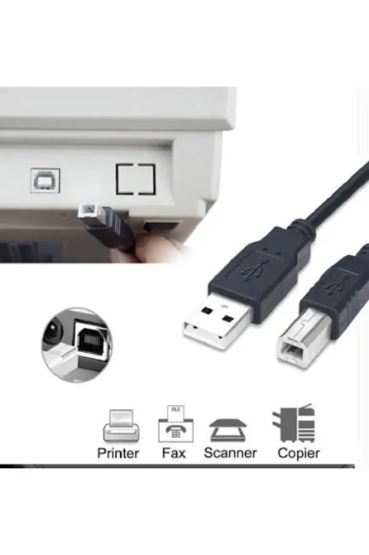 Ancheyn USB Yazıcı Printer Ara Bağlantı Kablosu USB 2.0 Yüksek Hız 3 Metre 4912