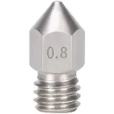 Robo90 0.8mm Mk8 Çelik Nozzle - Creality Ender 3 V2/ender 3 PRO/CR10 Uyumlu