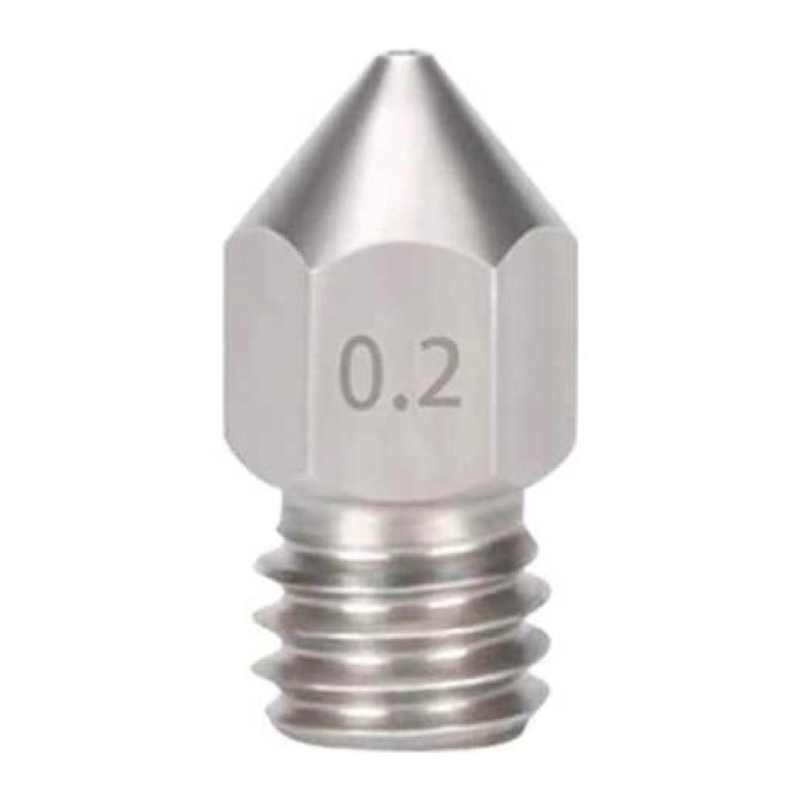 Robo90 0.2mm Mk8 Çelik Nozzle - Creality Ender 3 V2/ender 3 PRO/CR10 Uyumlu