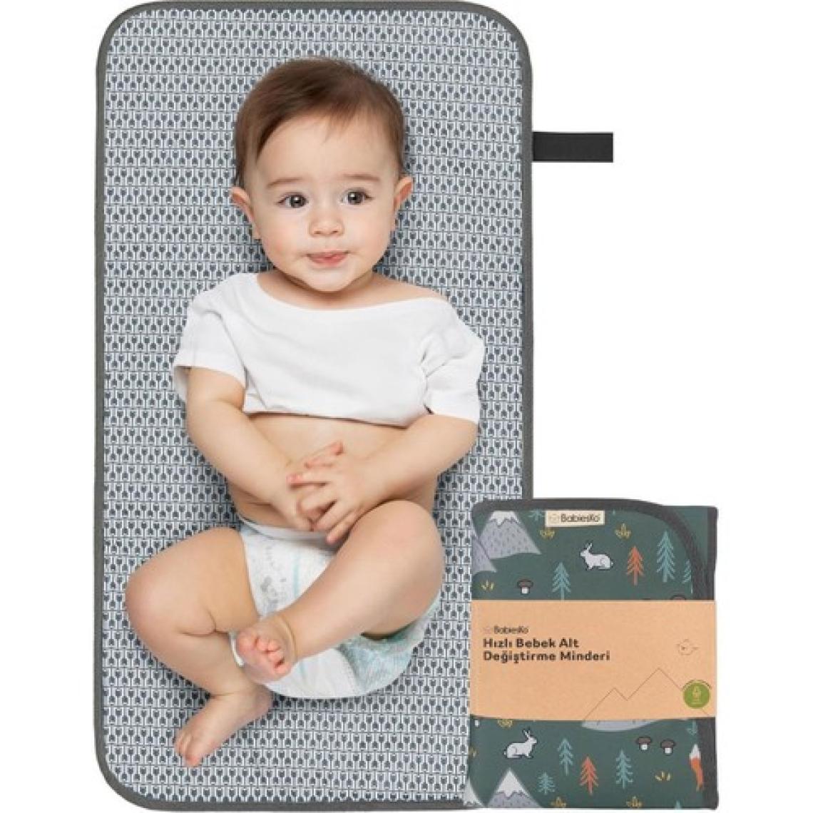 Babies Bebek Bakım Örtüsü, Bebek Alt Açma Minderi, - Su Geçirmez Bebek Minderi, (Woods)